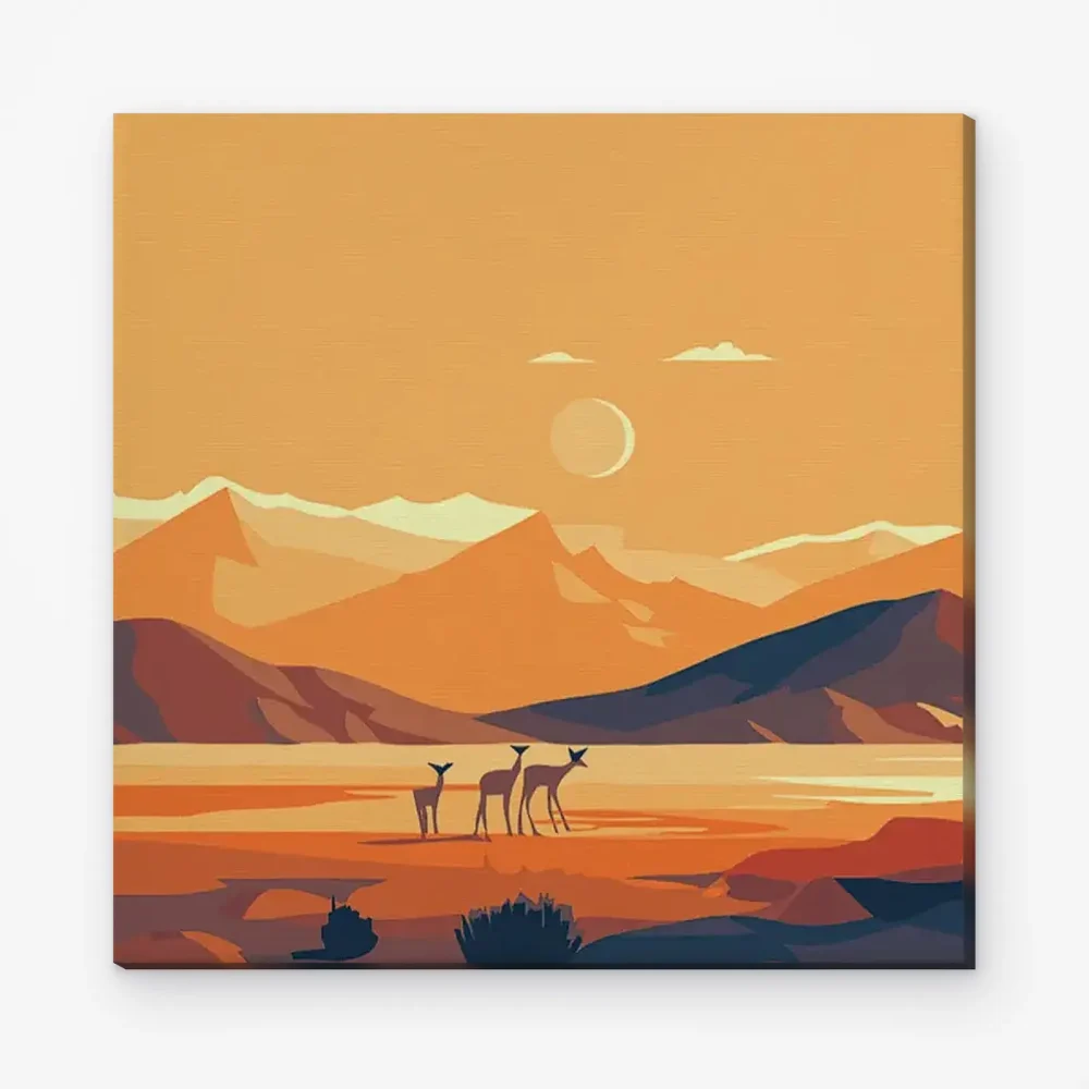 Pintar por Números - Colinas marrones