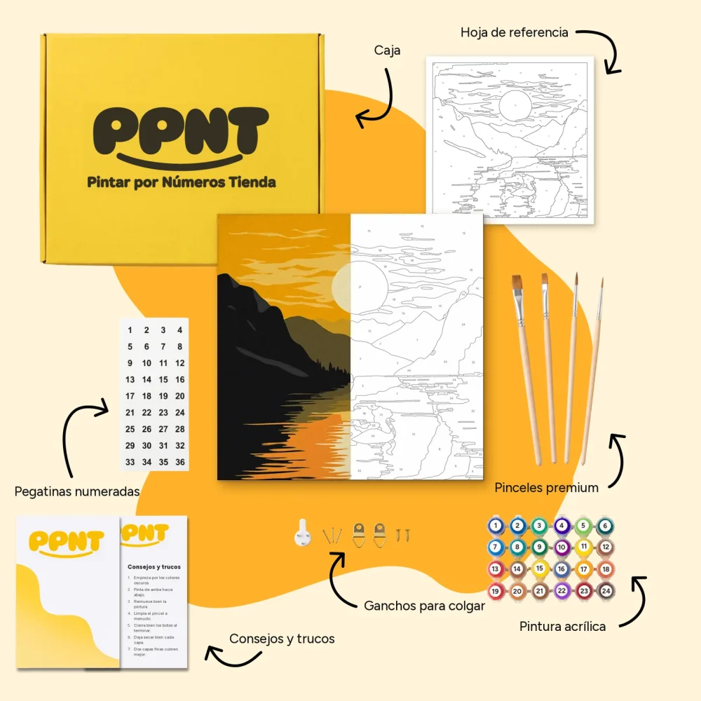 Pintar por Números - Colores dorados