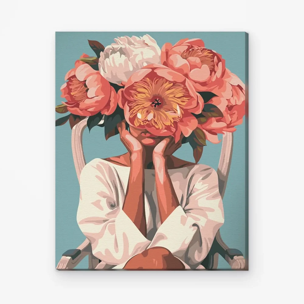 Pintar por Números - Dama de las flores