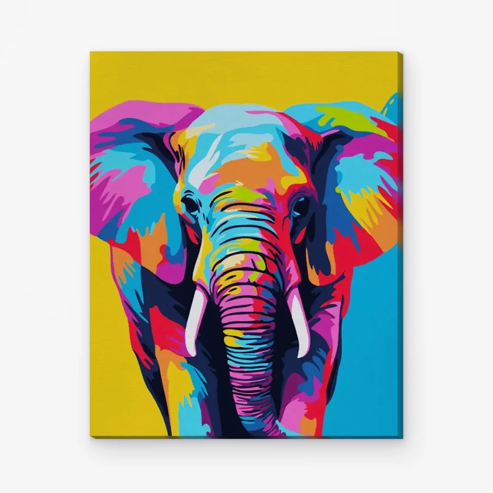 Pintar por Números - Elefante abstracto