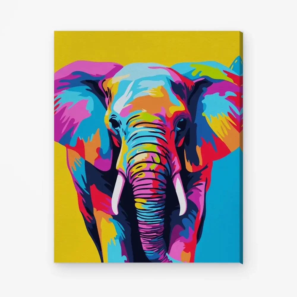 Pintar por Números - Elefante abstracto