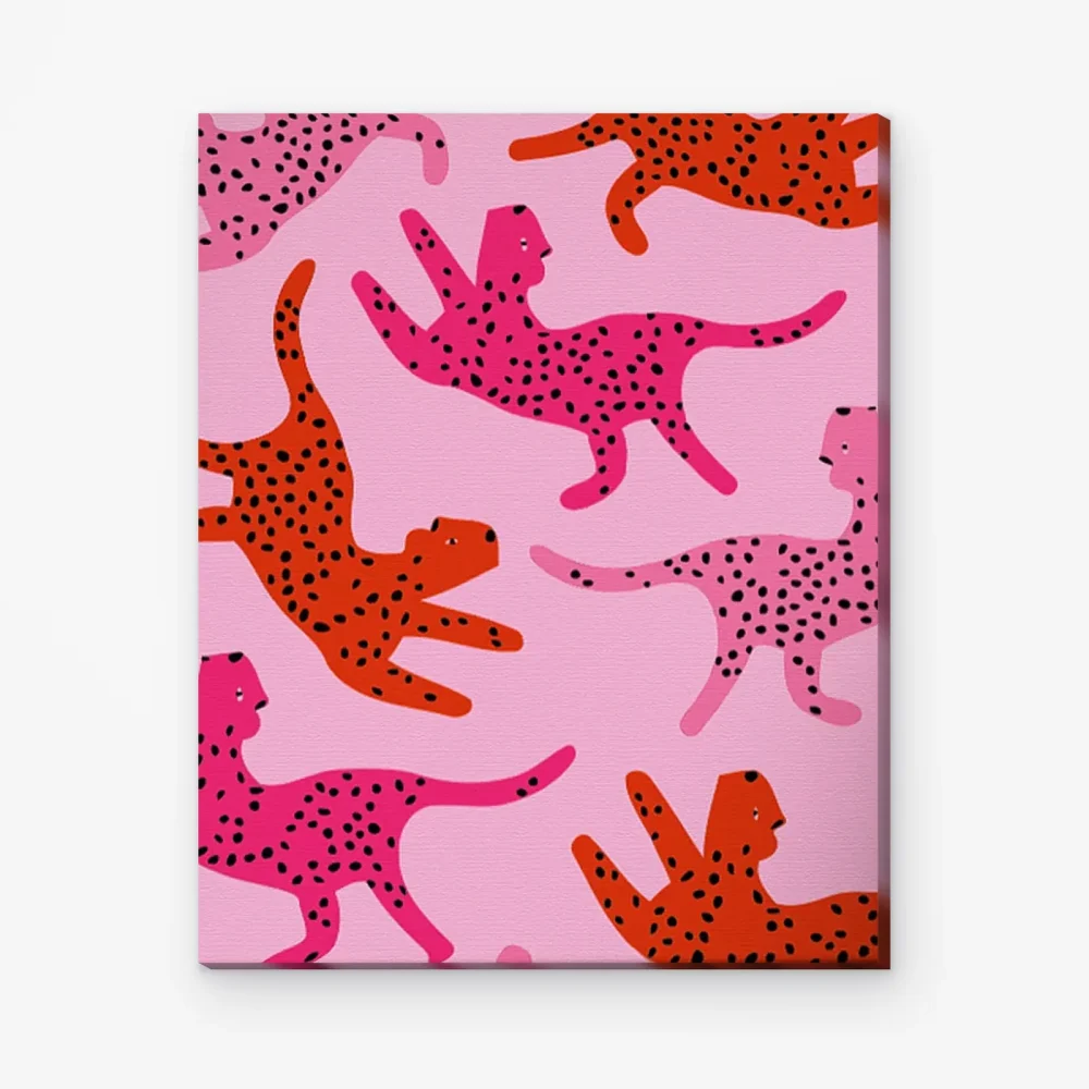 Pintar por Números - Gatos rosas