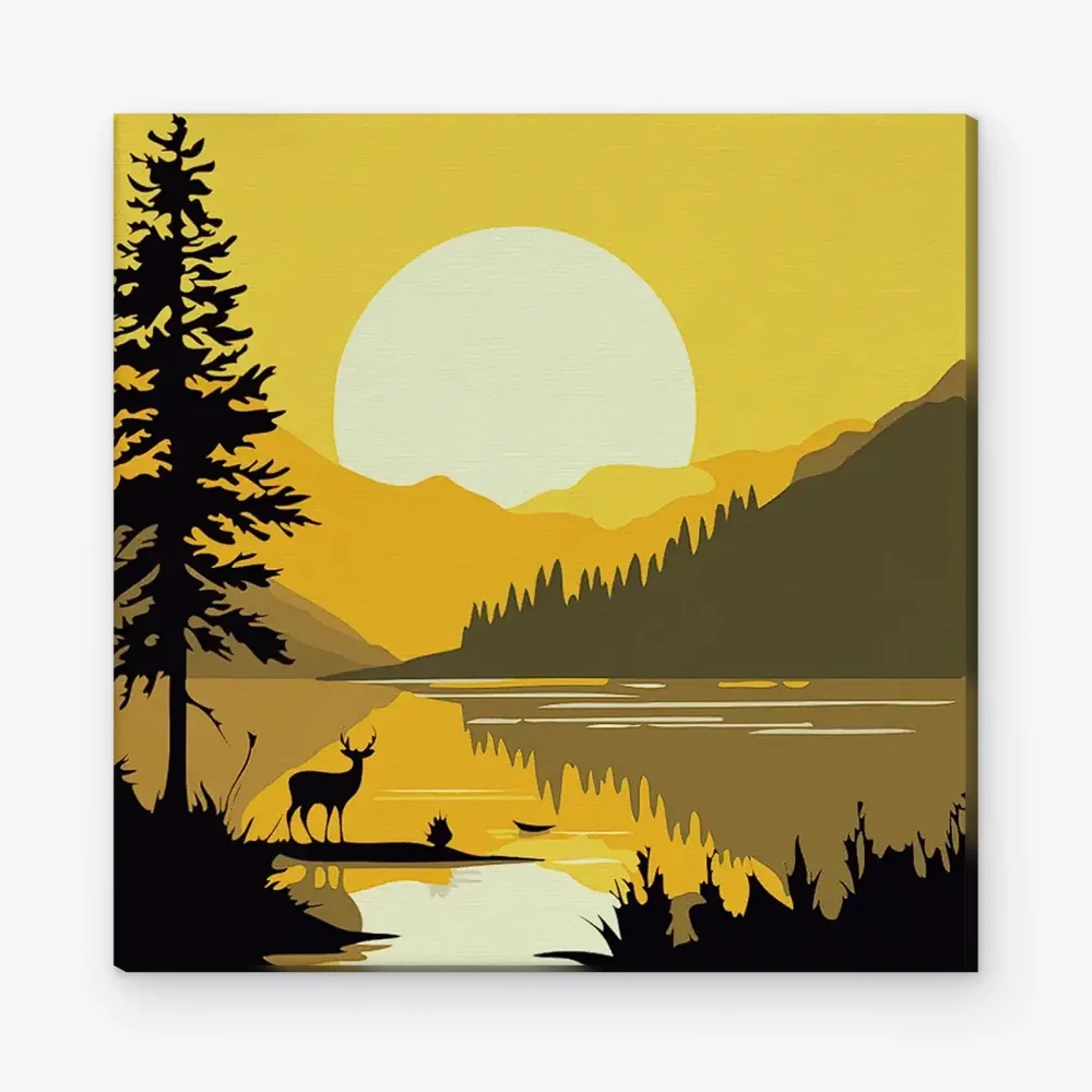 Pintar por Números - Lago escénico