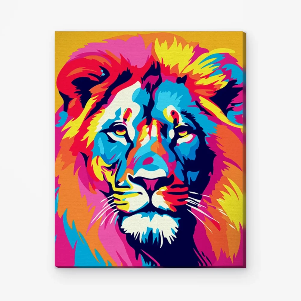 Pintar por Números - León abstracto