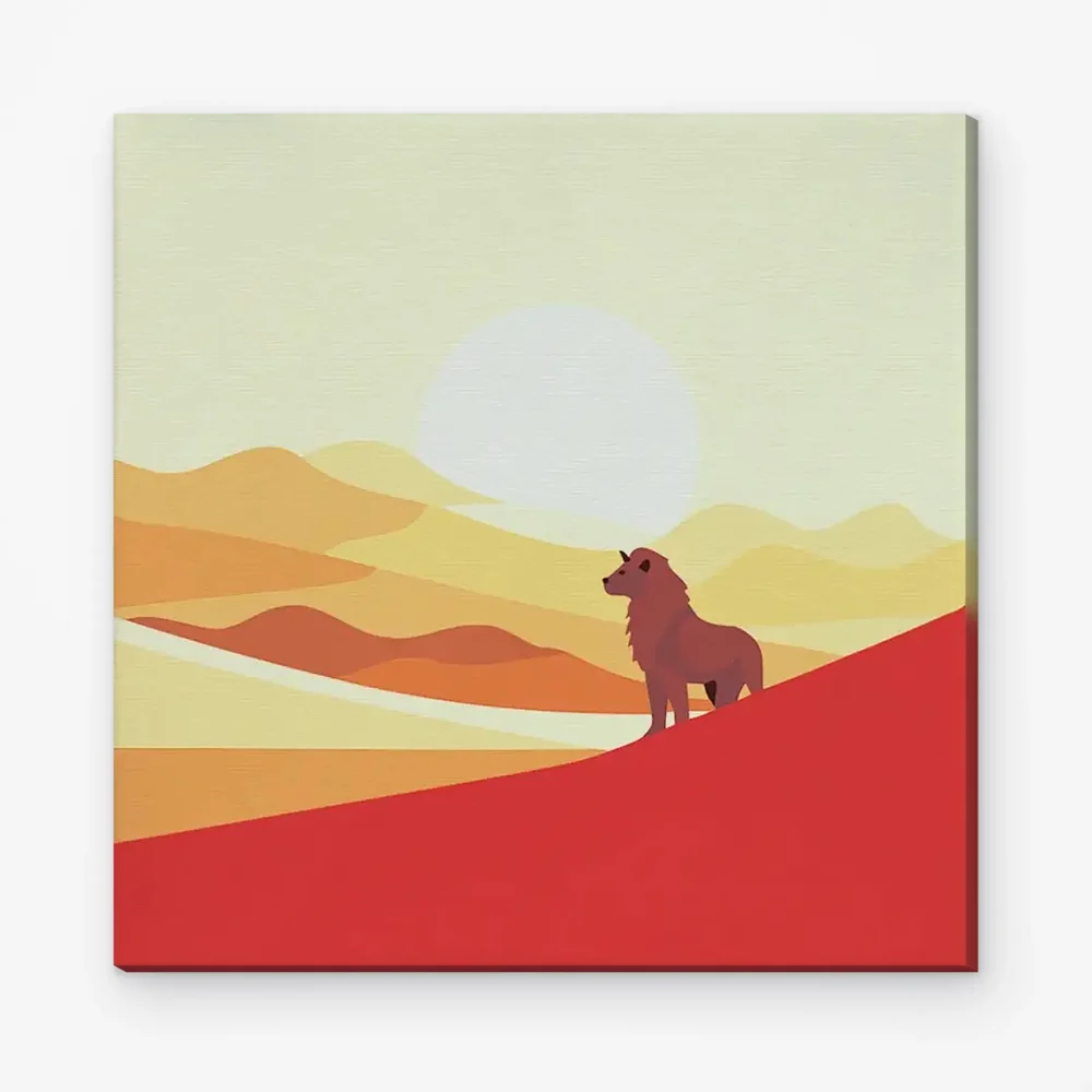 Pintar por Números - León Solitario
