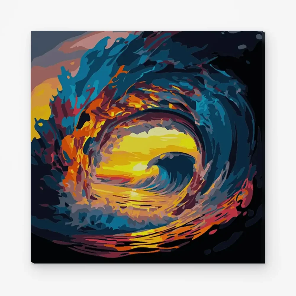 Pintar por Números - Ola rompiente