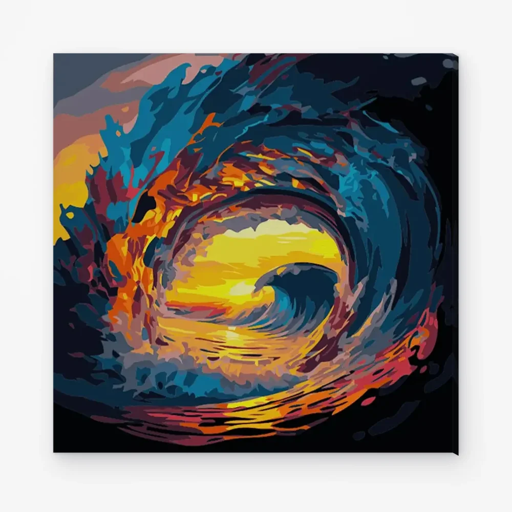 Pintar por Números - Ola rompiente