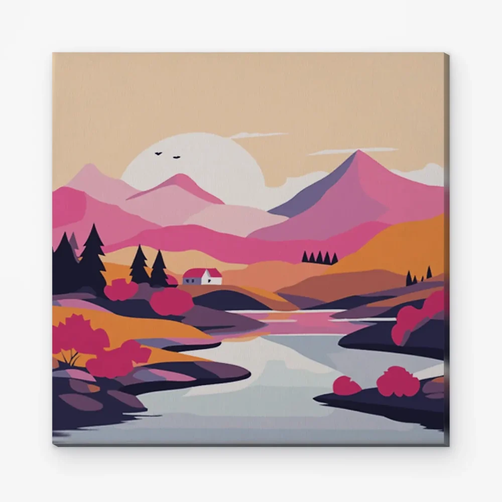 Pintar por Números - País rosa