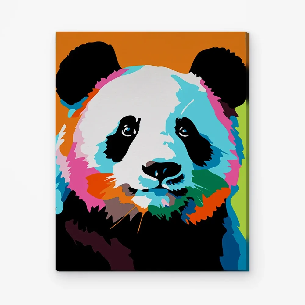 Pintar por Números - Panda abstracto