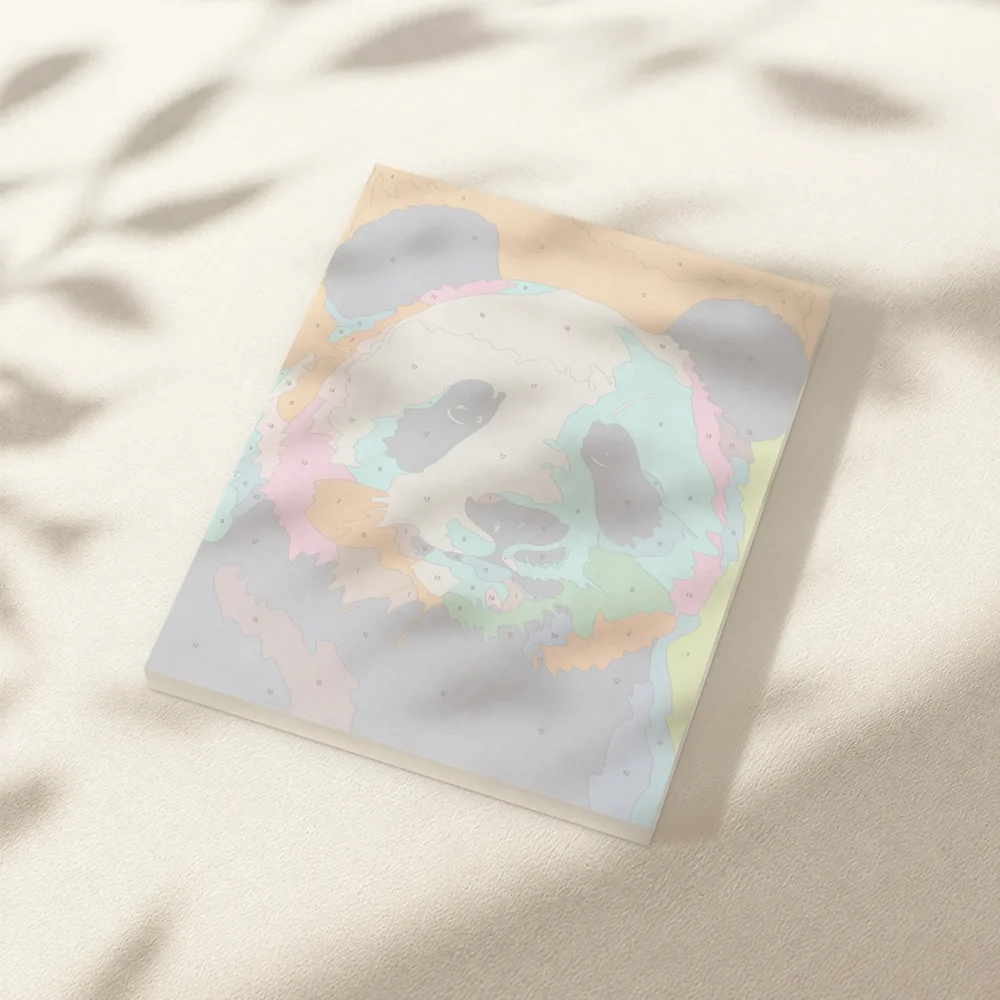 Pintar por Números - Panda abstracto