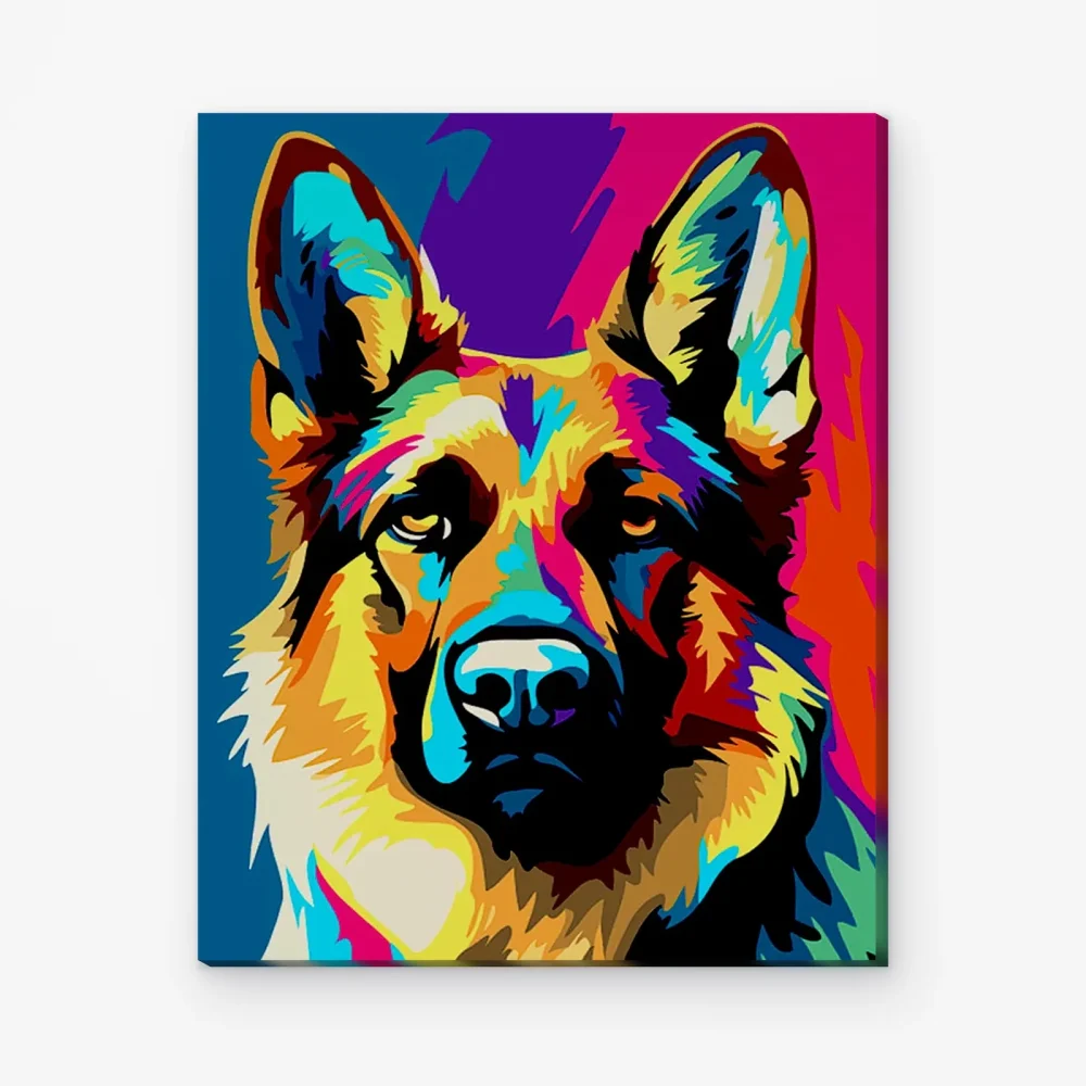 Pintar por Números - Pastor Abstracto
