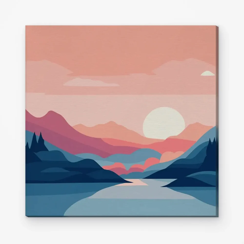 Pintar por Números - Rosa pacífico