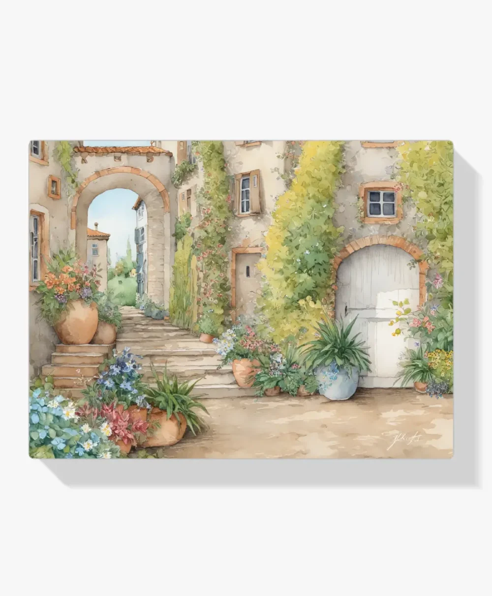 Pintar por Números - Encantador patio mediterráneo