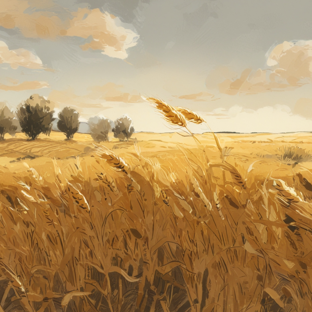 Pintar por Números - Campo de trigo dorado