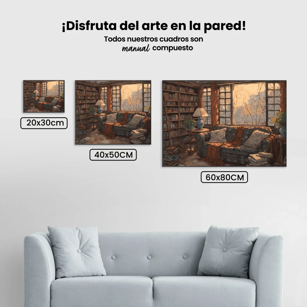 Pintar por Números - Acogedor rincón de lectura