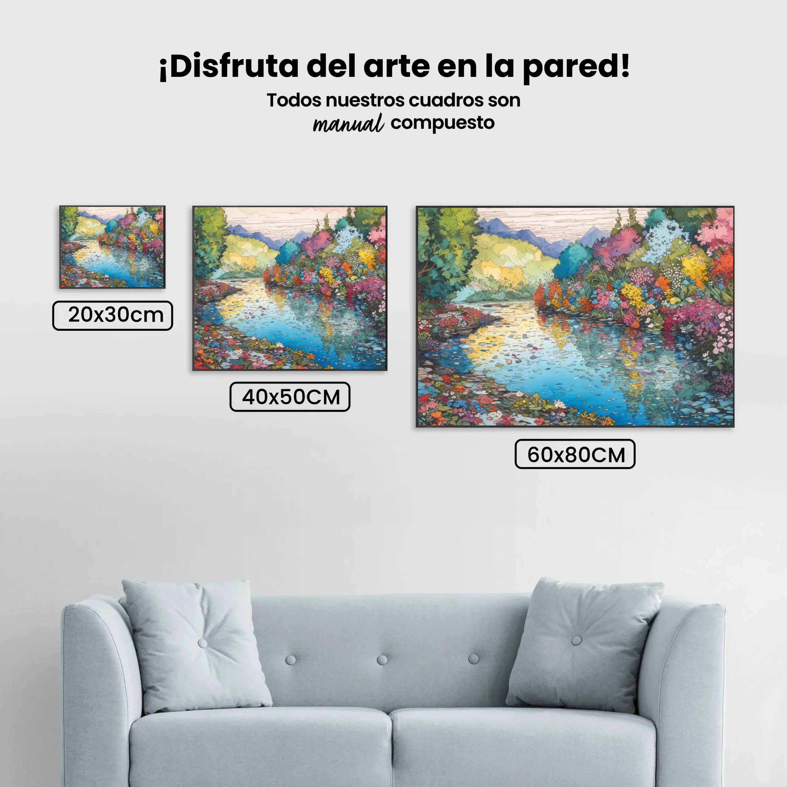 Pintar por Números - Ribera en flor