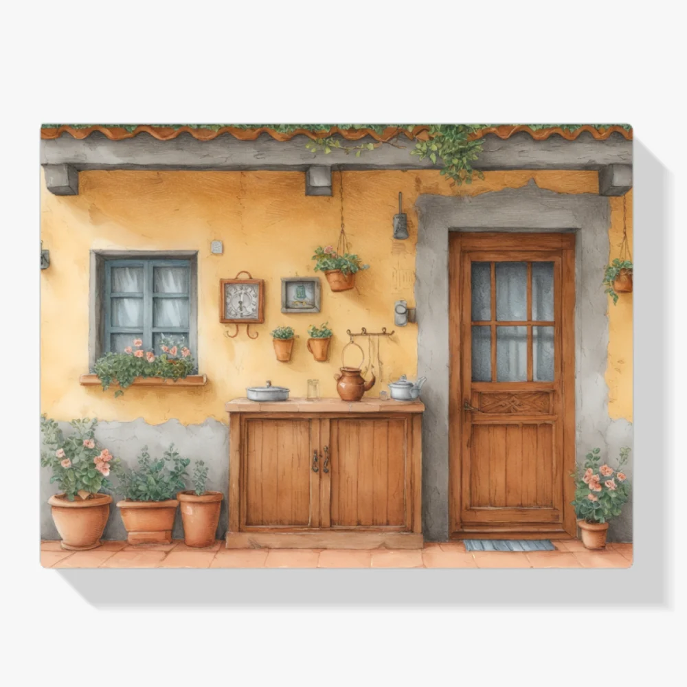 Pintar por Números - Patio rústico con encanto