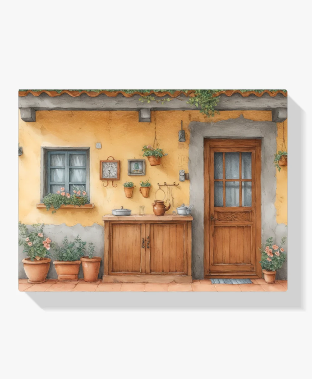 Pintar por Números - Patio rústico con encanto