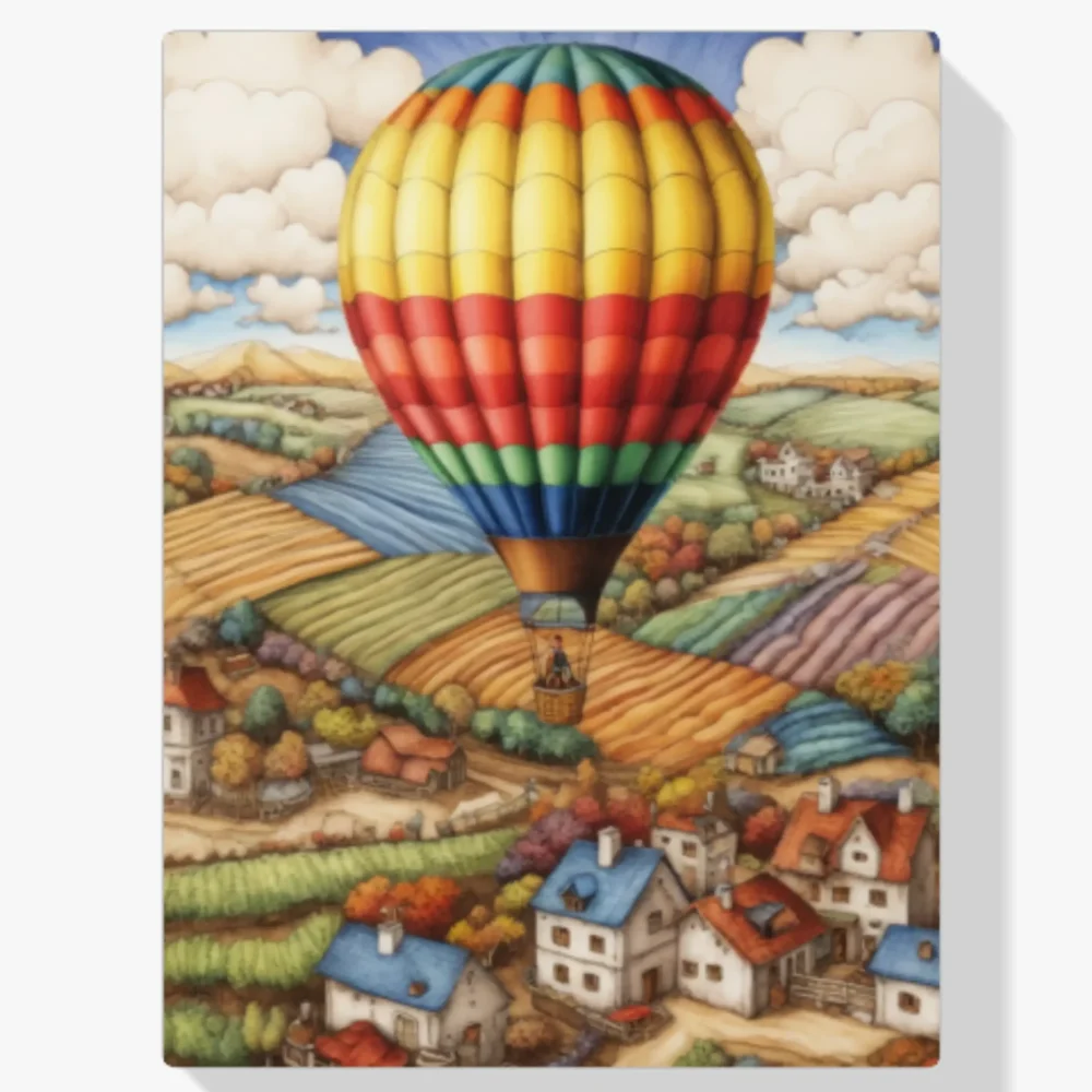 Pintar por Números - Globo aerostático colorido