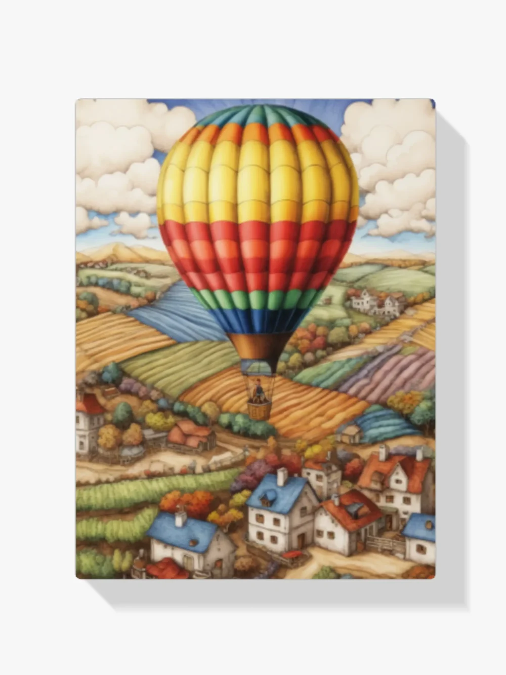 Pintar por Números - Globo aerostático colorido
