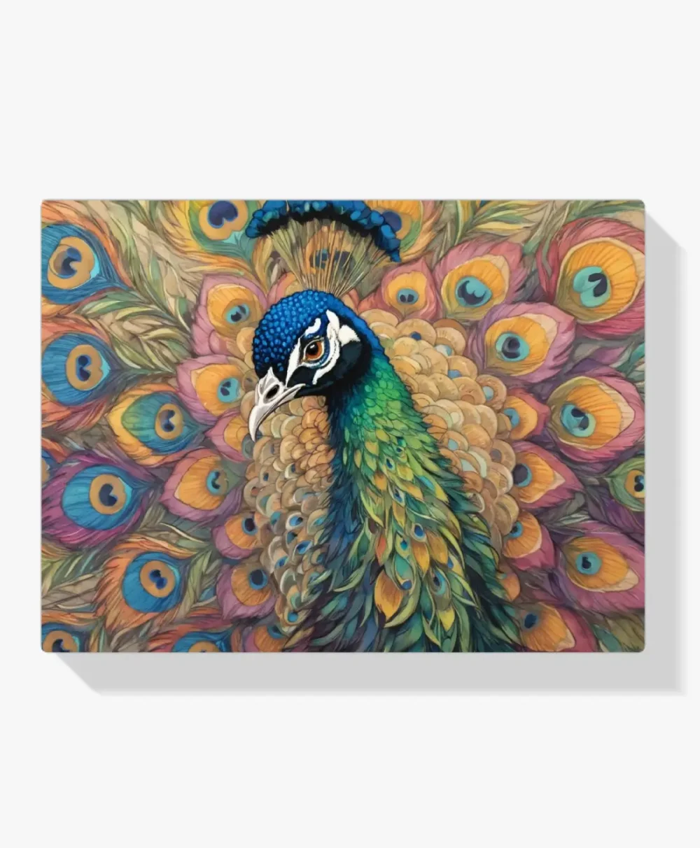 Pintar por Números - Pavo real vibrante