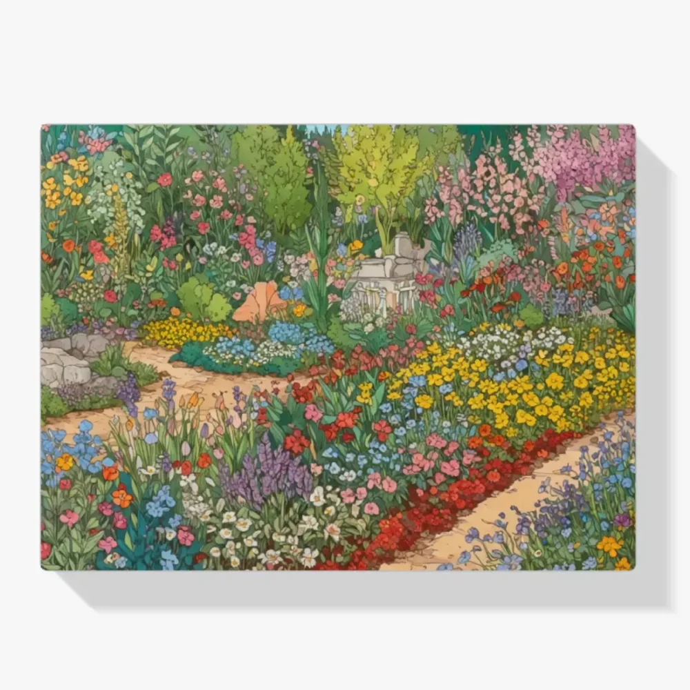 Pintar por Números - Vibrante jardín de flores