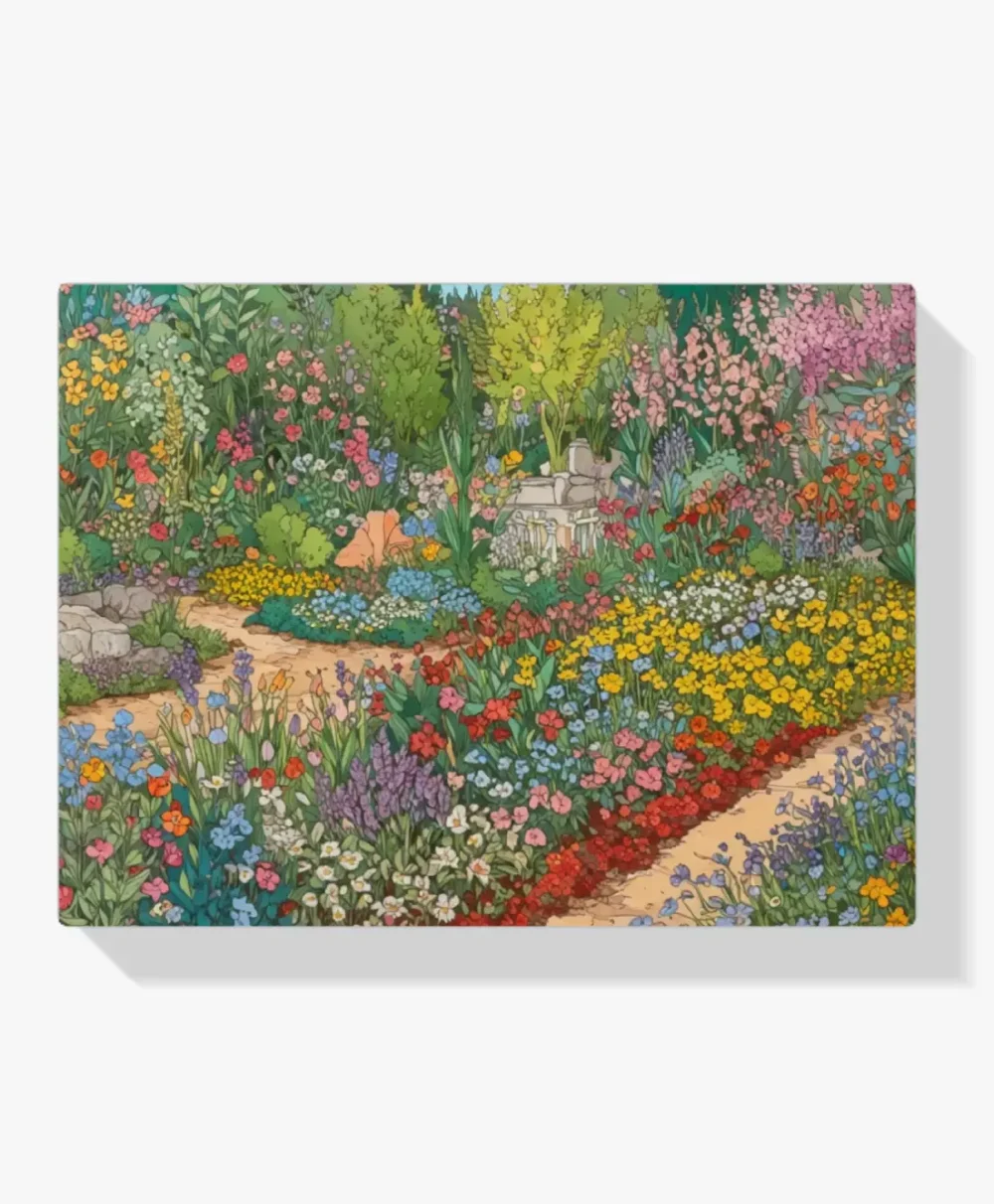 Pintar por Números - Vibrante jardín de flores