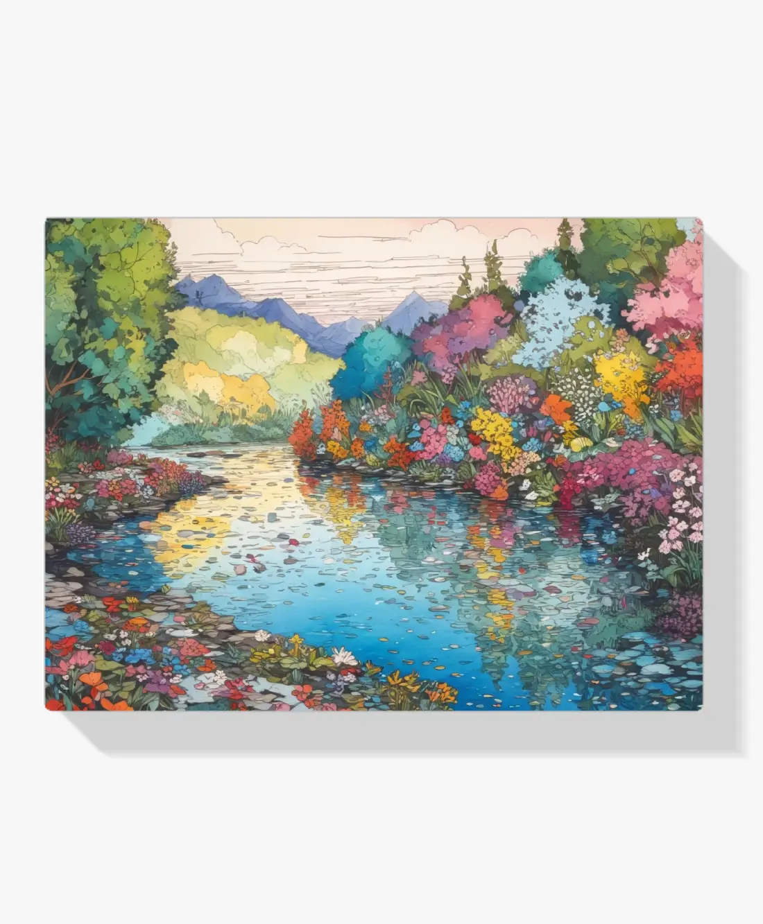 Pintar por Números - Ribera en flor