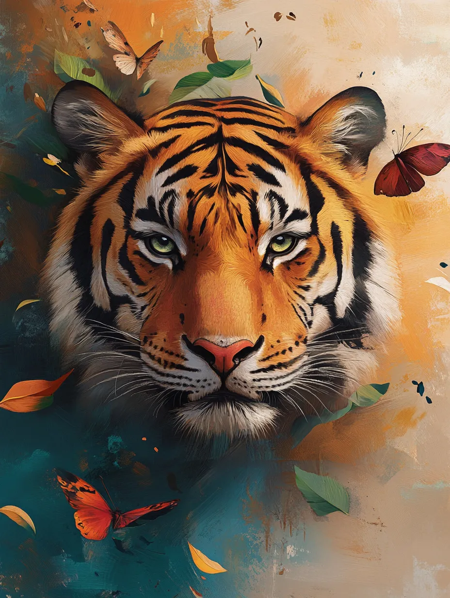 Pintar por Números - Tigre Majestuoso, foto 2