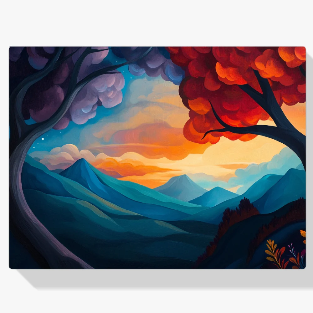 Pintar por Números - Bosque celestial Horizonte