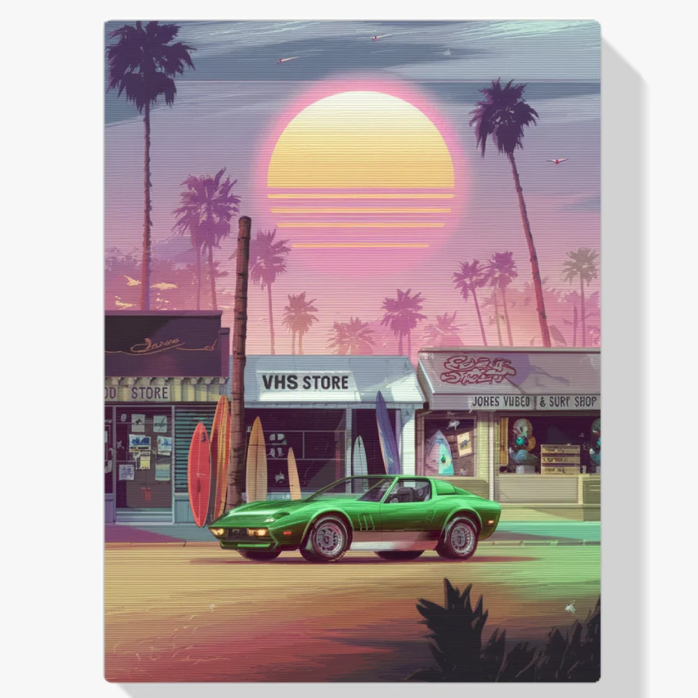 Pintar por Números - Coche deportivo retro