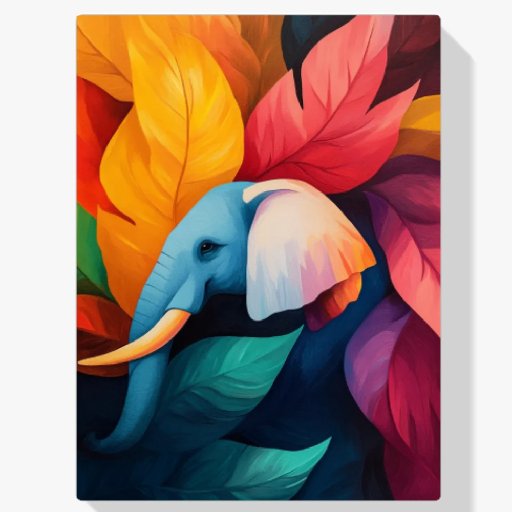 Pintar por Números - Elefante de paisaje de ensueño