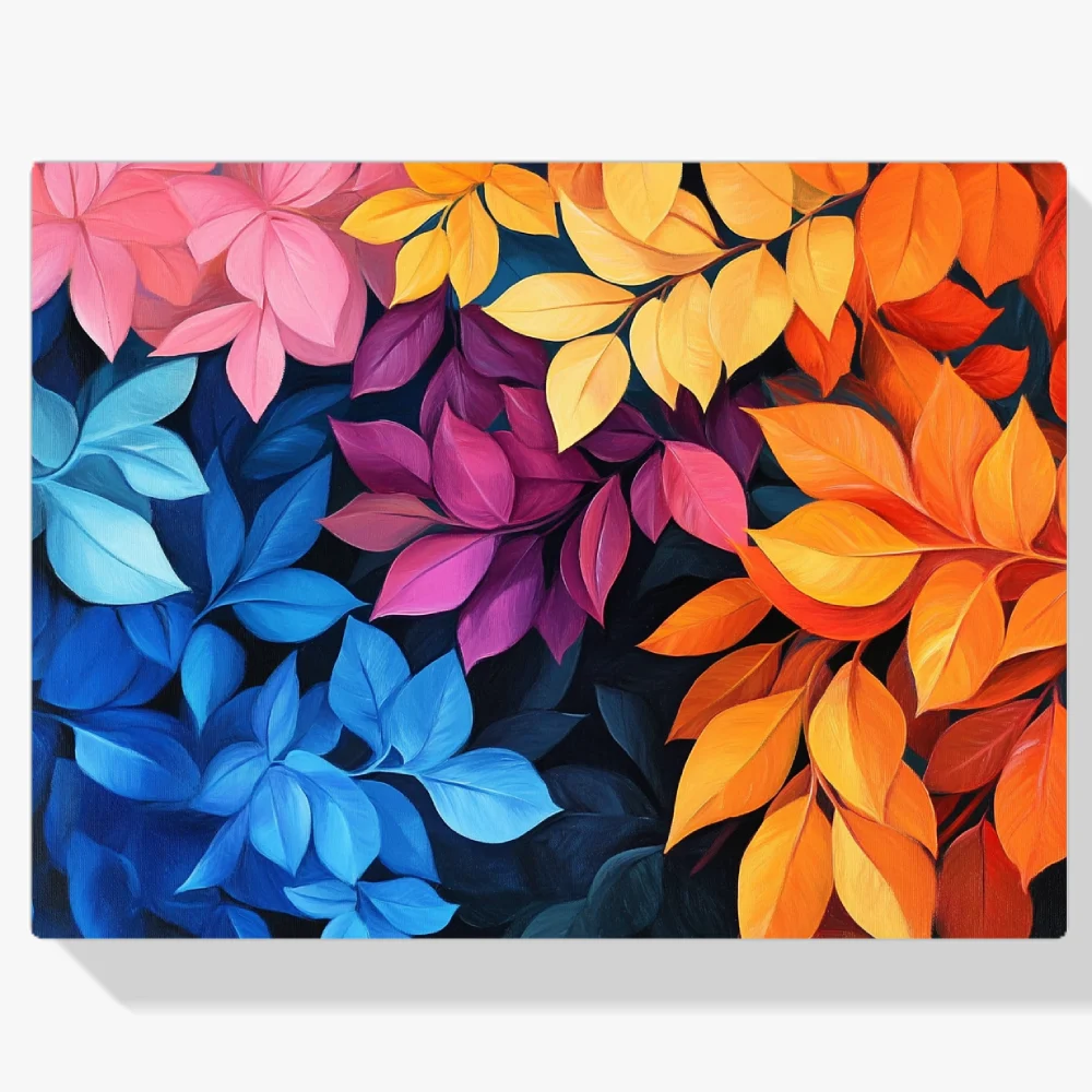 Pintar por Números - Hojas de otoño vibrantes