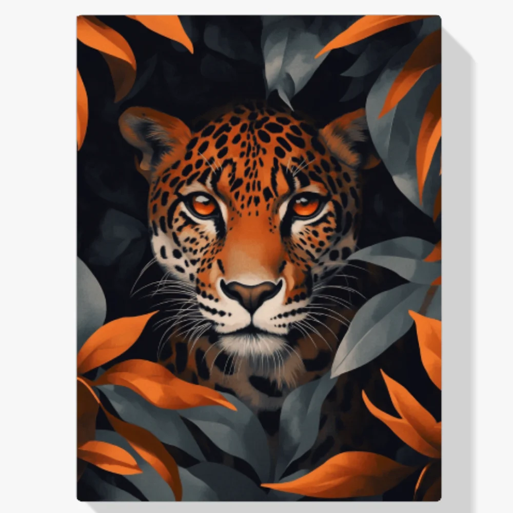 Pintar por Números - Leopardo cazador de sombras