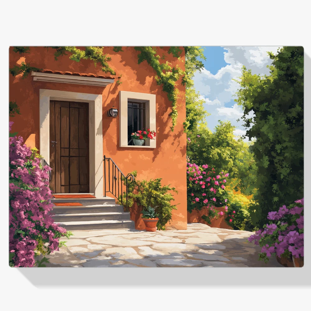 Pintar por Números - Patio iluminado por el sol