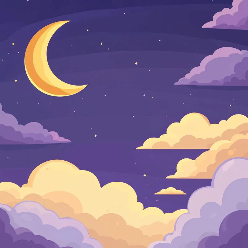 Pintura sobre números - Cielo Morado