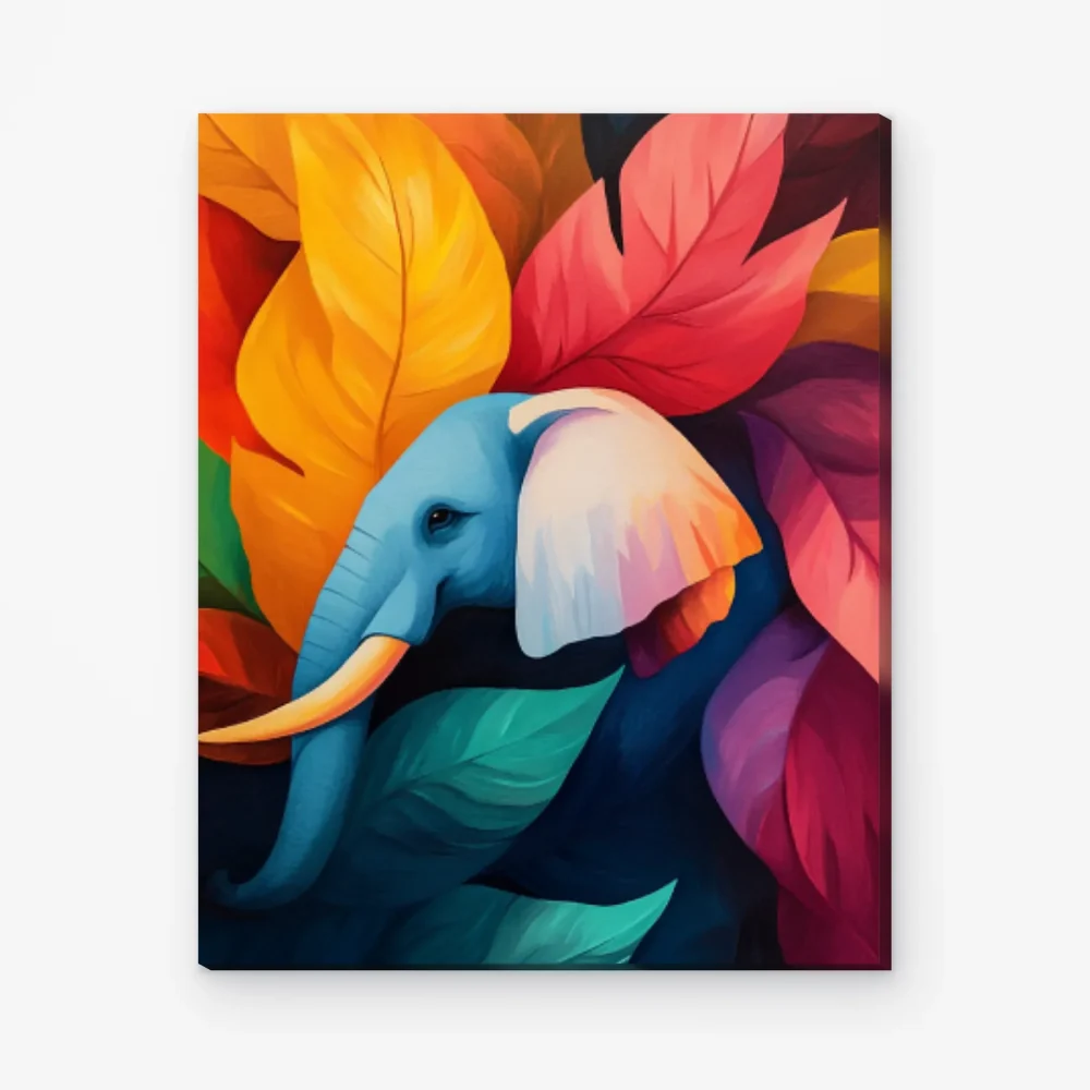 Pintar por Números - Elefante de paisaje de ensueño