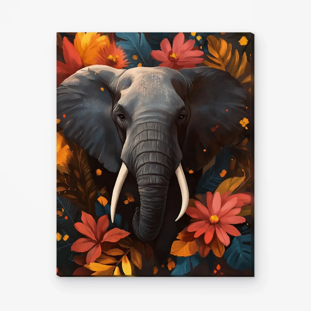 Pintar por Números - Flores de elefante
