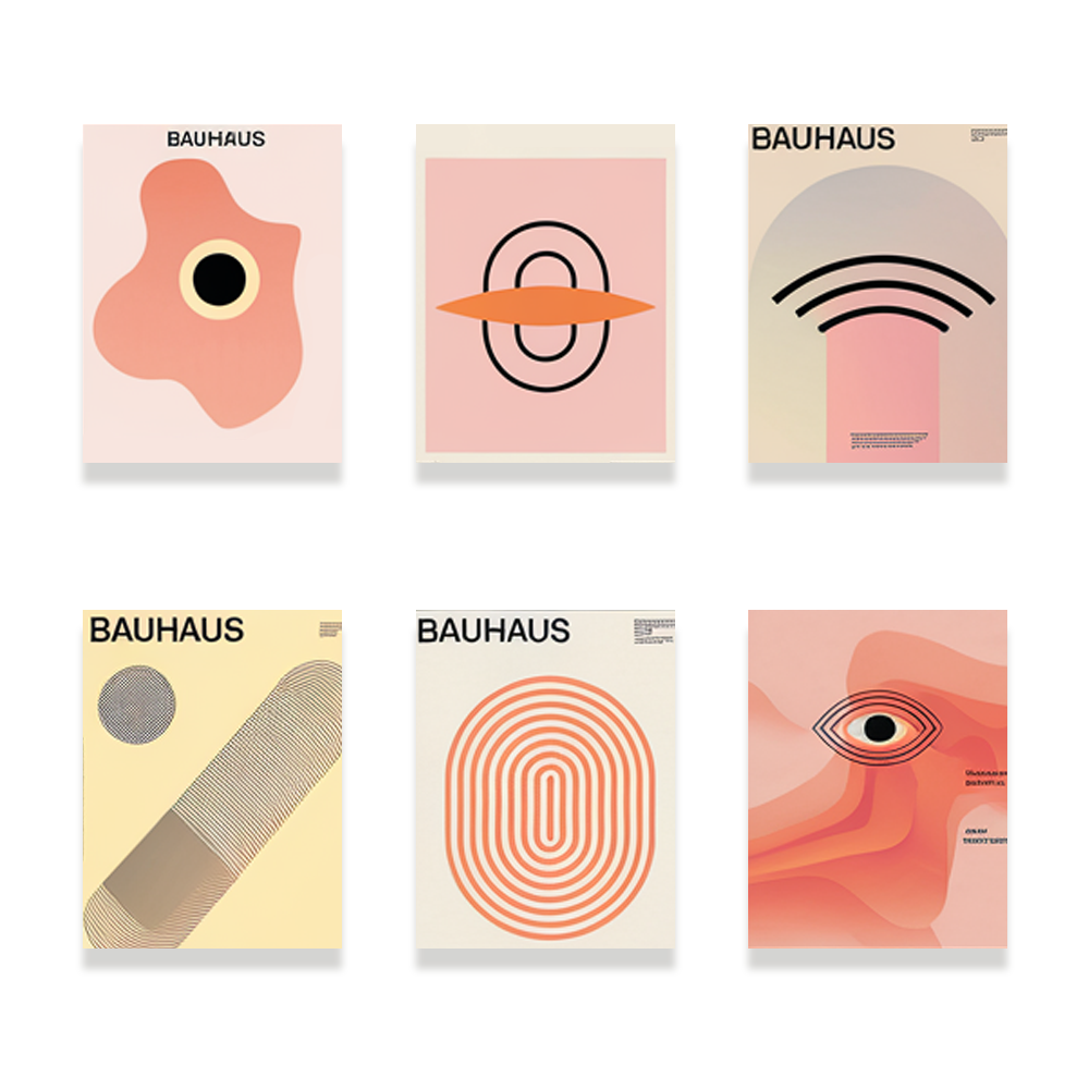 Pintar por números - 6 mini pinturas | Conjunto de abstracto