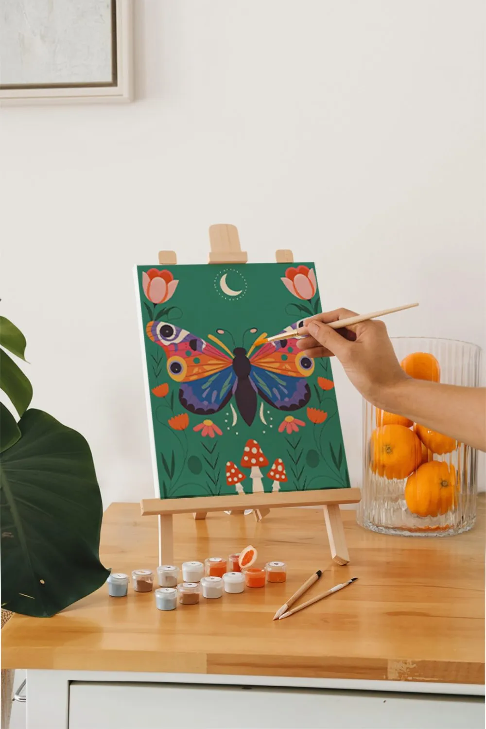 Pintar por números - 6 mini pinturas | Conjunto de edición de insectos, foto 4