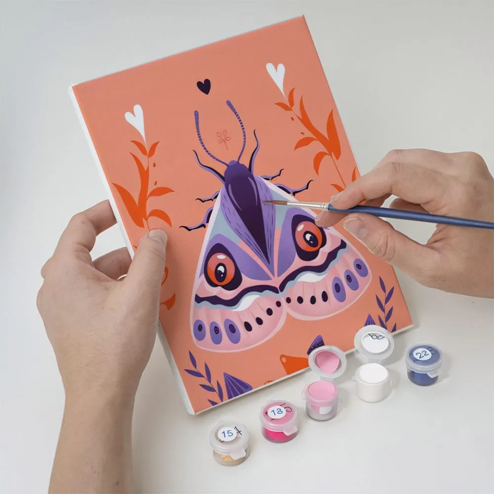 Pintar por números - 6 mini pinturas | Conjunto de edición de insectos, foto 7