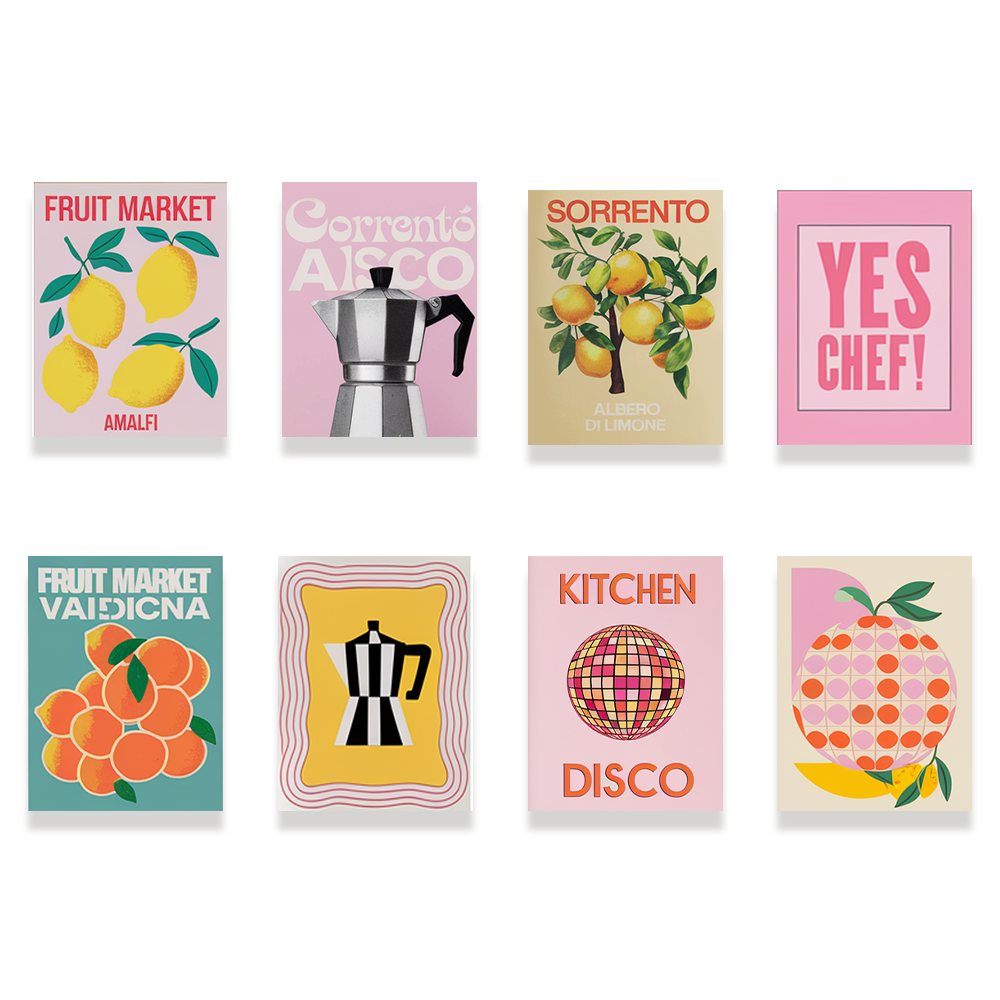 Pintar por números - 8 mini pinturas | Conjunto de edición Glitter Pop