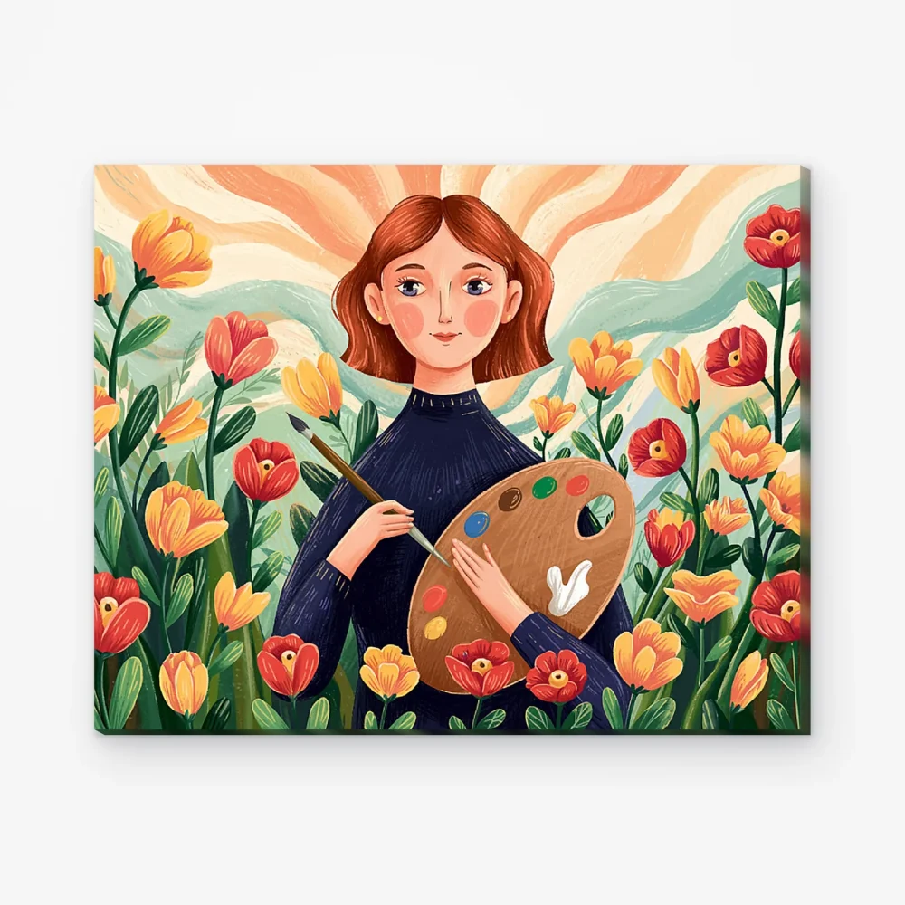 Pintar por Números - Paleta Floral