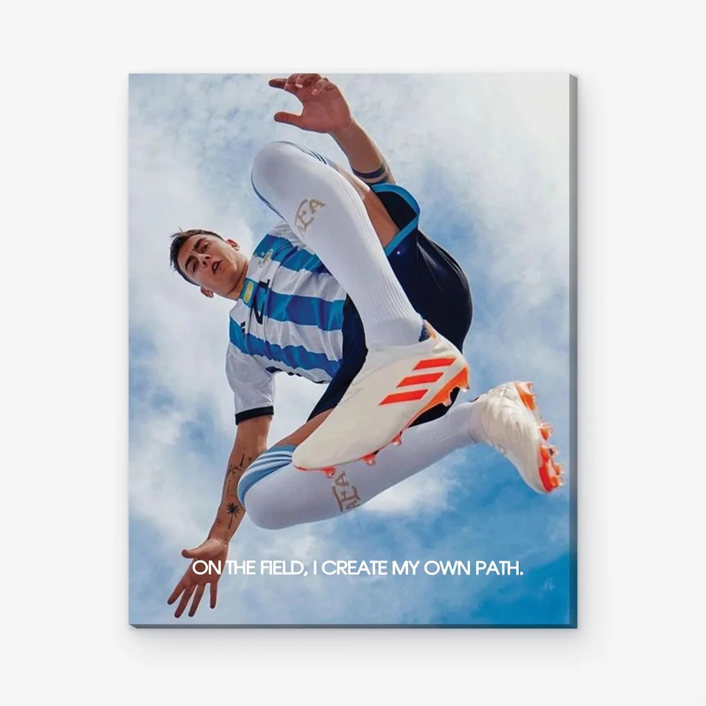 Pintar por Números - Paulo Dybala en el aire