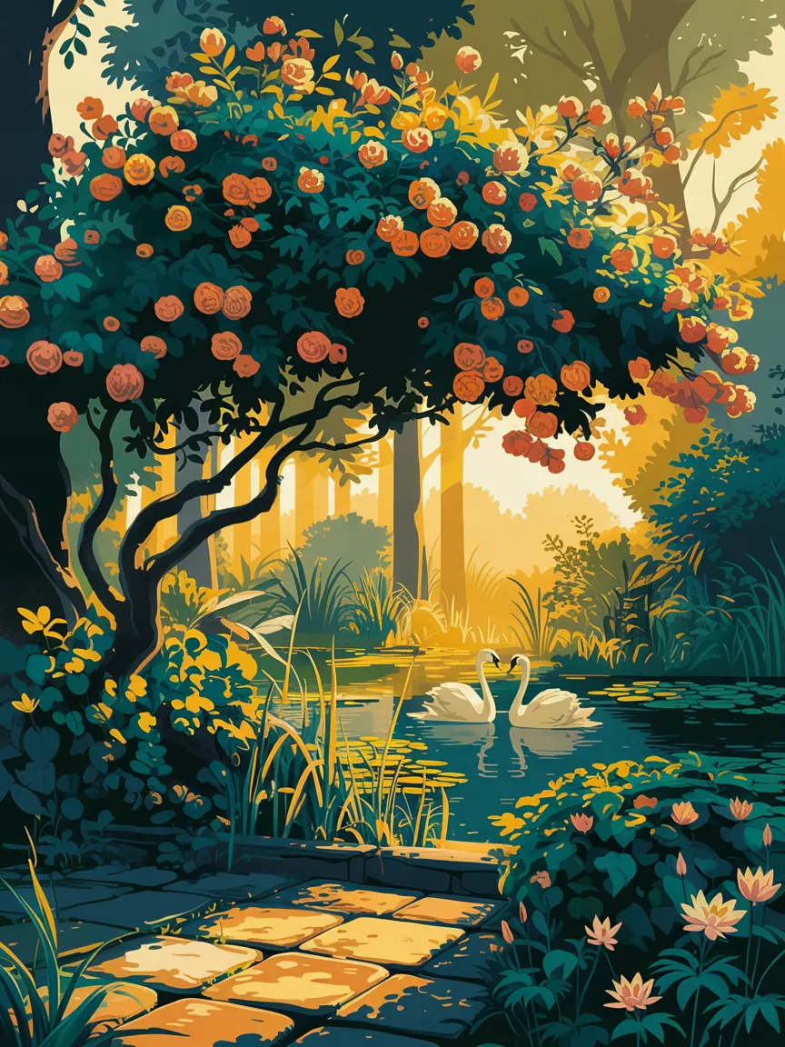 Pintar por Números - Jardín de la Hora Dorada, foto 2