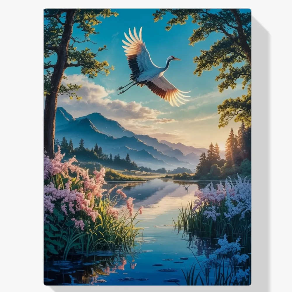 Pintar por Números - Bajo el vuelo de la grulla