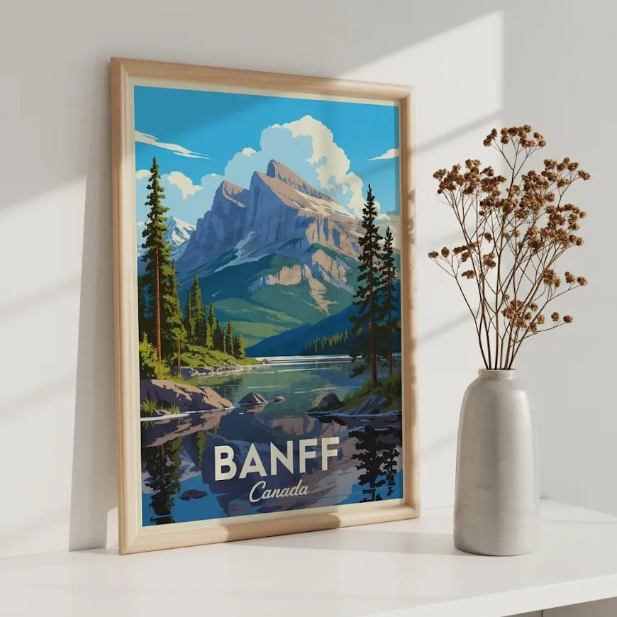 Pintar por Números - Banff, Canadá, foto 6