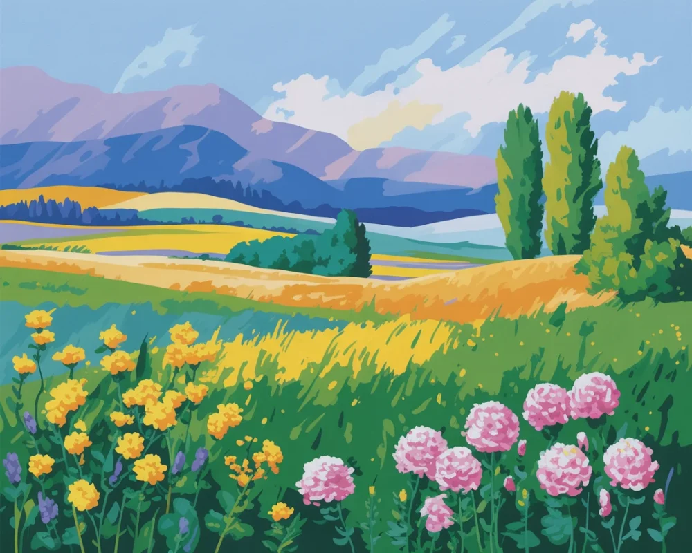 Pintar por Números - Campos de calma, foto 2