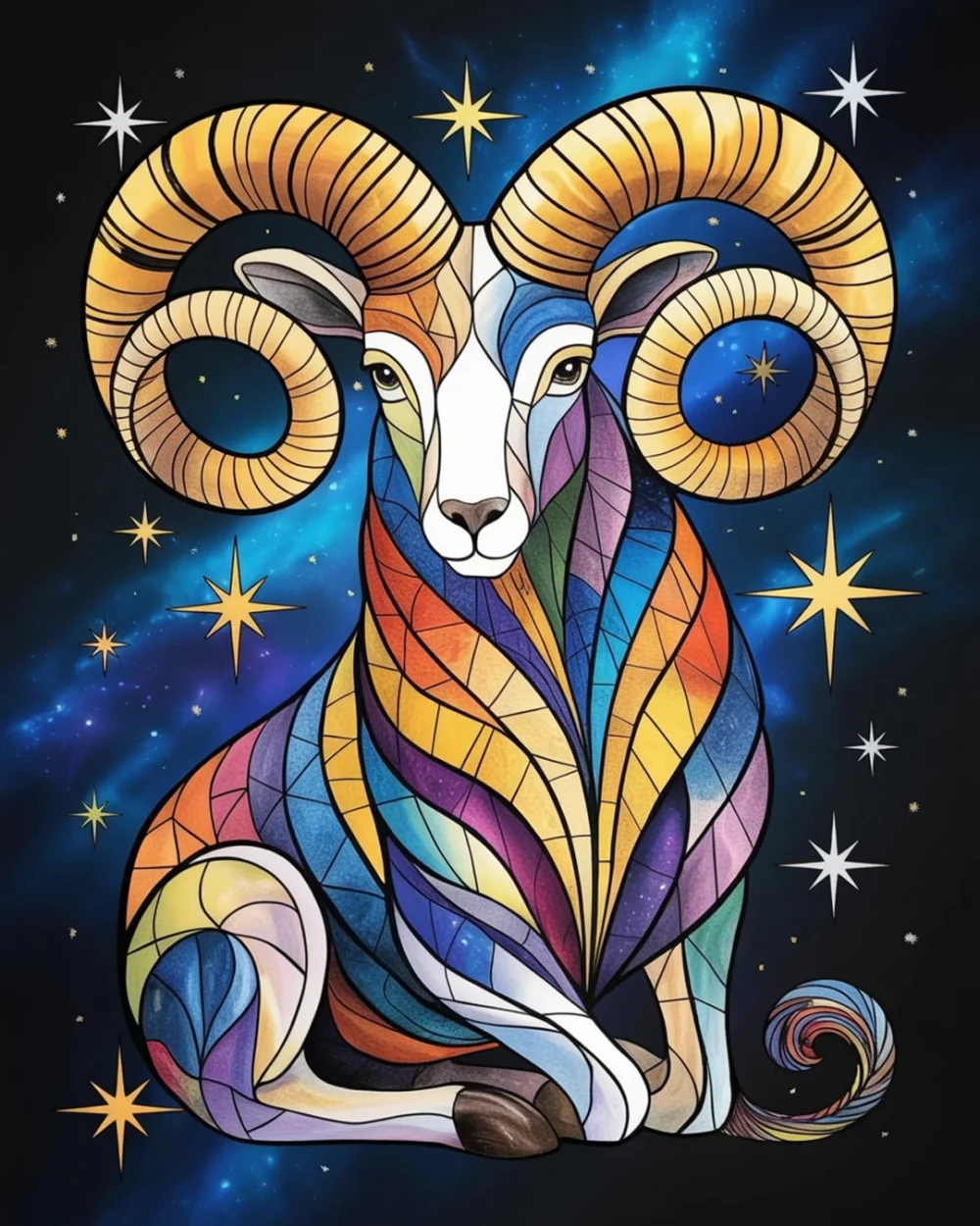 Pintar por Números - Constelación - Aries, foto 2