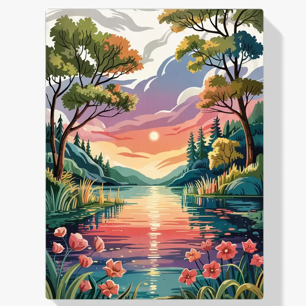 Pintar por Números - Crepúsculo tranquilo